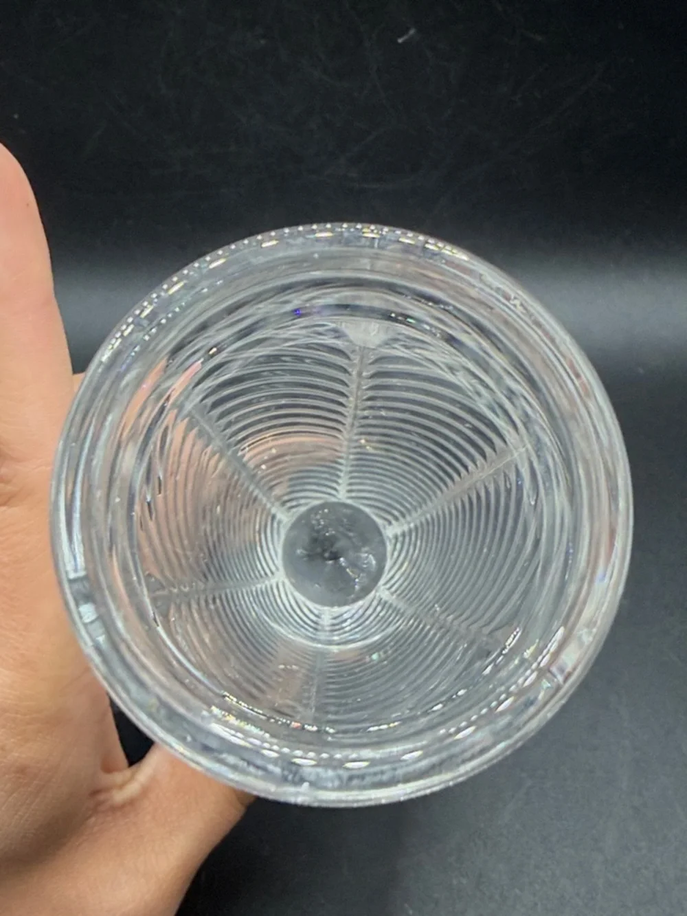 Ralph Lauren Herringbone Crystal Bud Vase Vessel Home Decor Collectible